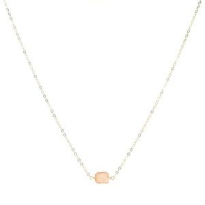 Judith Bright 1-Stone Petite Rock Necklace: Sunstone